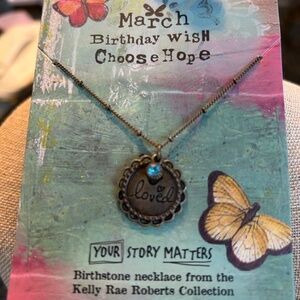 Demdaco March Birthday NECKLACE